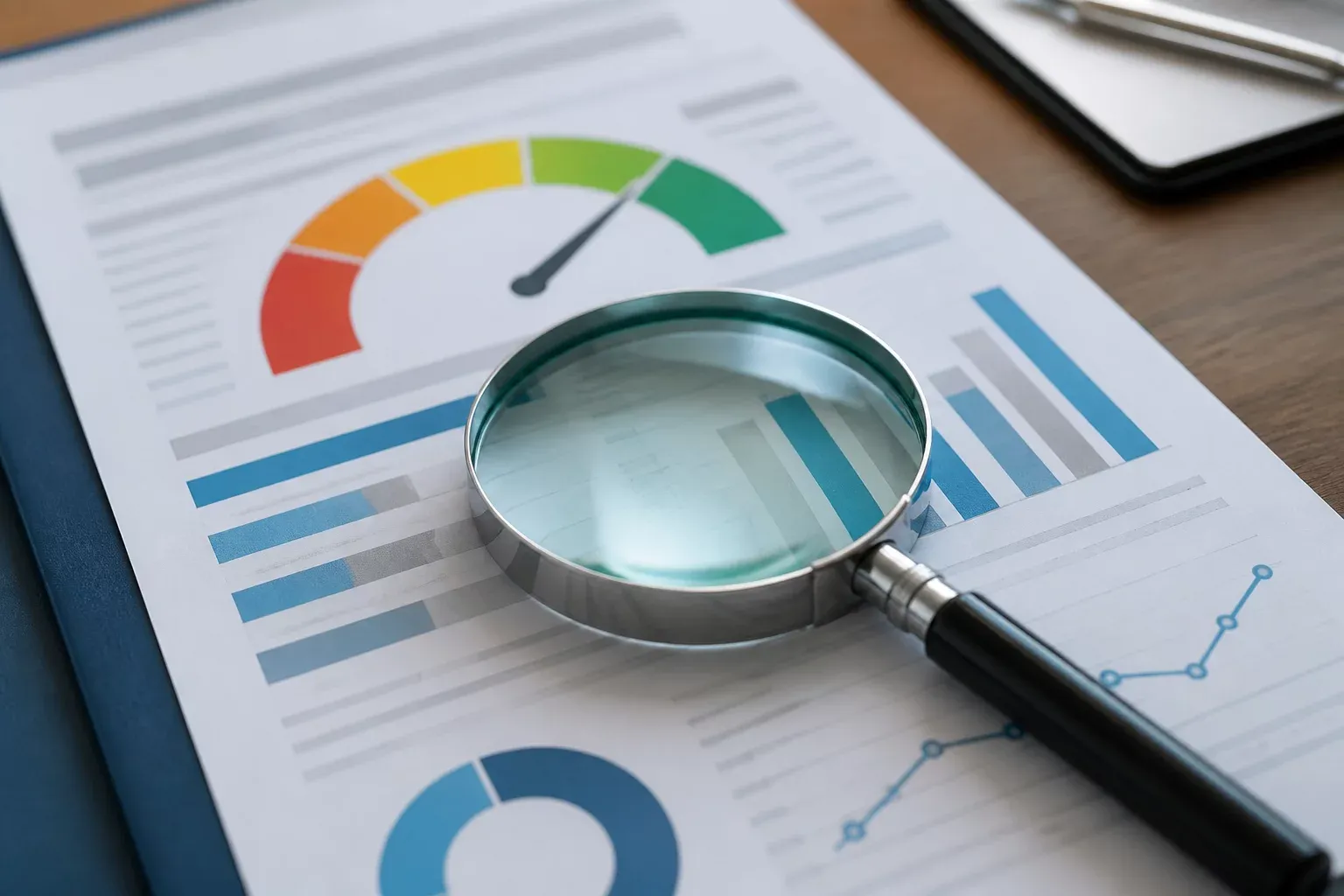 Weighted factor chart of credit score components